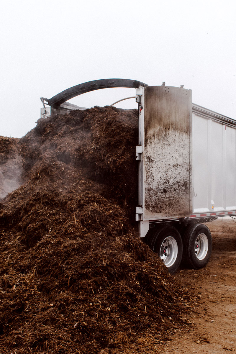 Unloading Green Waste